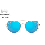 Womens 'Citrus' Cat Eye Metal Frame Sunglasses Astroshadez-ASTROSHADEZ.COM-Blue-ASTROSHADEZ.COM