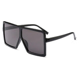 Womens 'Damnnn' X-Large Square Sunglasses-ASTROSHADEZ.COM-Glossy Black Black-ASTROSHADEZ.COM