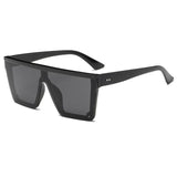 Unisex 'Ultimate' Large Flat Square Sunglasses Astroshadez-ASTROSHADEZ.COM-Black Frame Grey-ASTROSHADEZ.COM