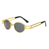 Womens 'Ari' Round Metal Frame Sunglasses Astroshadez-ASTROSHADEZ.COM-Black-ASTROSHADEZ.COM