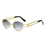 Womens 'Ari' Round Metal Frame Sunglasses Astroshadez-ASTROSHADEZ.COM-Grey Gradient-ASTROSHADEZ.COM
