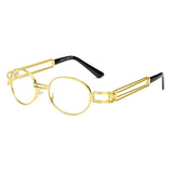 Womens 'Ari' Round Metal Frame Sunglasses Astroshadez-ASTROSHADEZ.COM-Clear-ASTROSHADEZ.COM