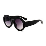 Womens 'Cardell' Round 2 Color Sunglasses Astroshadez-ASTROSHADEZ.COM-Glossy Black Grey-ASTROSHADEZ.COM