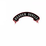 HEAVEN DEVILS MC Biker Patch Set Iron On Vest Jacket Rocker Hells-ASTROSHADEZ.COM-ASTROSHADEZ.COM
