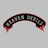 HEAVEN DEVILS MC Biker Patch Set Iron On Vest Jacket Rocker Hells-ASTROSHADEZ.COM-ASTROSHADEZ.COM
