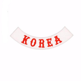 KOREA MC Biker Patch Set Iron On Vest Jacket Rocker Hells-ASTROSHADEZ.COM-ASTROSHADEZ.COM