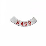 DAGO MC Biker Patch Set Iron On Vest Jacket Rocker Hells-ASTROSHADEZ.COM-ASTROSHADEZ.COM