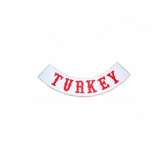 TURKEY MC Biker Patch Set Iron On Vest Jacket Rocker Hells-ASTROSHADEZ.COM-ASTROSHADEZ.COM
