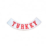 TURKEY MC Biker Patch Set Iron On Vest Jacket Rocker Hells-ASTROSHADEZ.COM-ASTROSHADEZ.COM