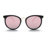 Womens 'Candi' Large Round Circle Sunglasses Astroshadez-ASTROSHADEZ.COM-Black Frame Pink-ASTROSHADEZ.COM