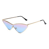 Unisex 'Senorita' Triangle Spanish Cat Eye Retro Sunglasses Astroshadez-ASTROSHADEZ.COM-Pink Blue Gradient-ASTROSHADEZ.COM