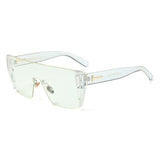 Unisex 'Fosache' Square Shape Sunglasses Astroshadez-ASTROSHADEZ.COM-Transparent Clear-ASTROSHADEZ.COM