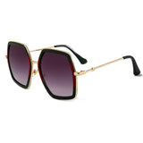 Womens 'Campbell' Large Full Frame Sunglasses Astroshadez-ASTROSHADEZ.COM-Green Red Grey-ASTROSHADEZ.COM