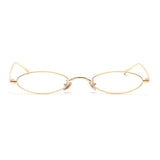 Unisex 'Elton J' Small Oval Circular Vintage Sunglasses Astroshadez-ASTROSHADEZ.COM-Golden Clear-ASTROSHADEZ.COM