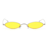 Unisex 'Elton J' Small Oval Circular Vintage Sunglasses Astroshadez-ASTROSHADEZ.COM-Yellow-ASTROSHADEZ.COM