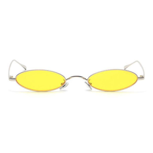 Kachawoo Tiny Oval Sunglasses Men Small Frame Vintage Women Sun Glasses  Retro Round Decoration Glasses - brillies.co