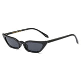 Unisex 'Venice' Vintage Retro Skinny Sunglasses Astroshadez-ASTROSHADEZ.COM-Black Black-ASTROSHADEZ.COM