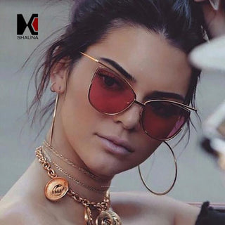 Womens 'Kylie Jenner' Cat Eye Metal Sunglasses Astroshadez-ASTROSHADEZ.COM-ASTROSHADEZ.COM