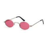 Unisex 'Kendall Jenner' Small Oval Shape Vintage Sunglasses Astroshadez-ASTROSHADEZ.COM-Silver Red-ASTROSHADEZ.COM