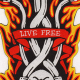 LIVE FREE SKULL HANDLEBARS FIRE FLAME MC MOTORCYCLE BIKE IRON PATCH LARGE-ASTROSHADEZ.COM-ASTROSHADEZ.COM