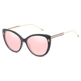 Womens 'Corsa' Cat Eye Sunglasses Astroshadez-ASTROSHADEZ.COM-Black Frame Pink-ASTROSHADEZ.COM
