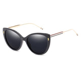 Womens 'Corsa' Cat Eye Sunglasses Astroshadez-ASTROSHADEZ.COM-Black Frame Black-ASTROSHADEZ.COM