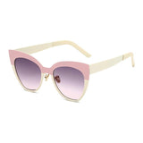 Womens 'Smile' Cat Eye 2 Color Sunglasses Astroshadez-ASTROSHADEZ.COM-Pink Beige Grey-ASTROSHADEZ.COM