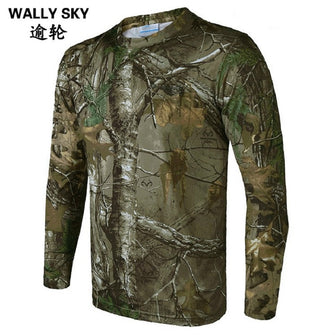Mens Hunting shirt Quick Dry Breathable Long Sleeve Camouflage Hiking Tactical Military-ASTROSHADEZ.COM-ASTROSHADEZ.COM