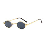 Unisex 'Kendall Jenner' Small Oval Shape Vintage Sunglasses Astroshadez-ASTROSHADEZ.COM-Golden Black-ASTROSHADEZ.COM