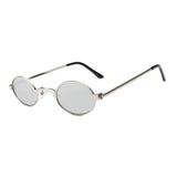Unisex 'Kendall Jenner' Small Oval Shape Vintage Sunglasses Astroshadez-ASTROSHADEZ.COM-Silver Mirror-ASTROSHADEZ.COM