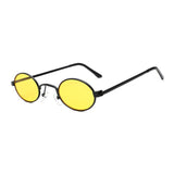 Unisex 'Kendall Jenner' Small Oval Shape Vintage Sunglasses Astroshadez-ASTROSHADEZ.COM-Yellow-ASTROSHADEZ.COM