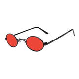 Unisex 'Kendall Jenner' Small Oval Shape Vintage Sunglasses Astroshadez-ASTROSHADEZ.COM-Black Red-ASTROSHADEZ.COM