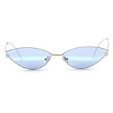 Womens 'Ninja' Small Sharp Sunglasses Astroshadez-ASTROSHADEZ.COM-Blue Stripe-ASTROSHADEZ.COM