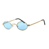 Unisex 'Kendall Jenner' Small Oval Shape Vintage Sunglasses Astroshadez-ASTROSHADEZ.COM-Golden Blue-ASTROSHADEZ.COM