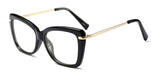 Womens 'Kinky' Clear Cat Eye Fashion Glasses Astroshadez-ASTROSHADEZ.COM-Black-ASTROSHADEZ.COM