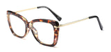 Womens 'Kinky' Clear Cat Eye Fashion Glasses Astroshadez-ASTROSHADEZ.COM-Amber-ASTROSHADEZ.COM