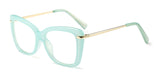 Womens 'Kinky' Clear Cat Eye Fashion Glasses Astroshadez-ASTROSHADEZ.COM-Jelly Green-ASTROSHADEZ.COM