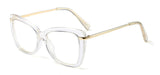 Womens 'Kinky' Clear Cat Eye Fashion Glasses Astroshadez-ASTROSHADEZ.COM-Transparent-ASTROSHADEZ.COM