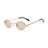 Unisex 'Kendall Jenner' Small Oval Shape Vintage Sunglasses Astroshadez-ASTROSHADEZ.COM-Champagne-ASTROSHADEZ.COM