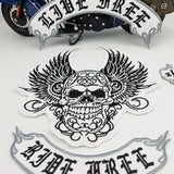 LIVE FREE RIDE FREE MC Biker Patch Set Iron On Vest Jacket Rocker Hells-ASTROSHADEZ.COM-ASTROSHADEZ.COM