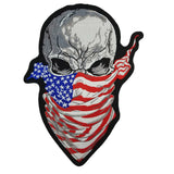 Skull Flag Bandana American US MC Biker Patch Set Iron On Vest Jacket Rocker Hells LARGE XL-ASTROSHADEZ.COM-ASTROSHADEZ.COM