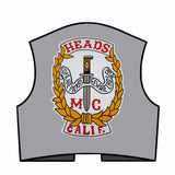 HEADS MC Biker Patch Set Iron On Vest Jacket Rocker Hells-ASTROSHADEZ.COM-ASTROSHADEZ.COM