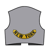 New York Yellow MC Biker Patch Set Iron On Vest Jacket Rocker Hells-ASTROSHADEZ.COM-ASTROSHADEZ.COM