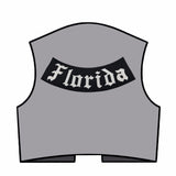Florida outlaw MC Biker Patch Set Iron On Vest Jacket Rocker Hells-ASTROSHADEZ.COM-ASTROSHADEZ.COM