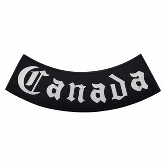 Canada outlaw Black rMC Biker Patch Set Iron On Vest Jacket Rocker Hells-ASTROSHADEZ.COM-ASTROSHADEZ.COM