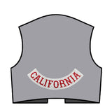 HA Outlaw California MC Biker Patch Set Iron On Vest Jacket Rocker Hells-ASTROSHADEZ.COM-ASTROSHADEZ.COM