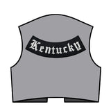 Outlaw Kentucky MC Biker Patch Set Iron On Vest Jacket Rocker Hells-ASTROSHADEZ.COM-ASTROSHADEZ.COM