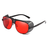 Men's 'D-Wade' Large Alloy Side Shield Sunglasses Astroshadez-JQZSAG came on Store-Red-ASTROSHADEZ.COM