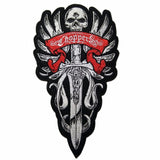 CHOPPERS SKULL MC MOTORCYCLE BIKE IRON PATCH LARGE-ASTROSHADEZ.COM-ASTROSHADEZ.COM