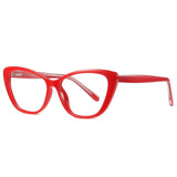 Womens 'Paulina' Clear Lens Cat Eye Sunglasses-Home-Astroshadez-Wine Red-ASTROSHADEZ.COM